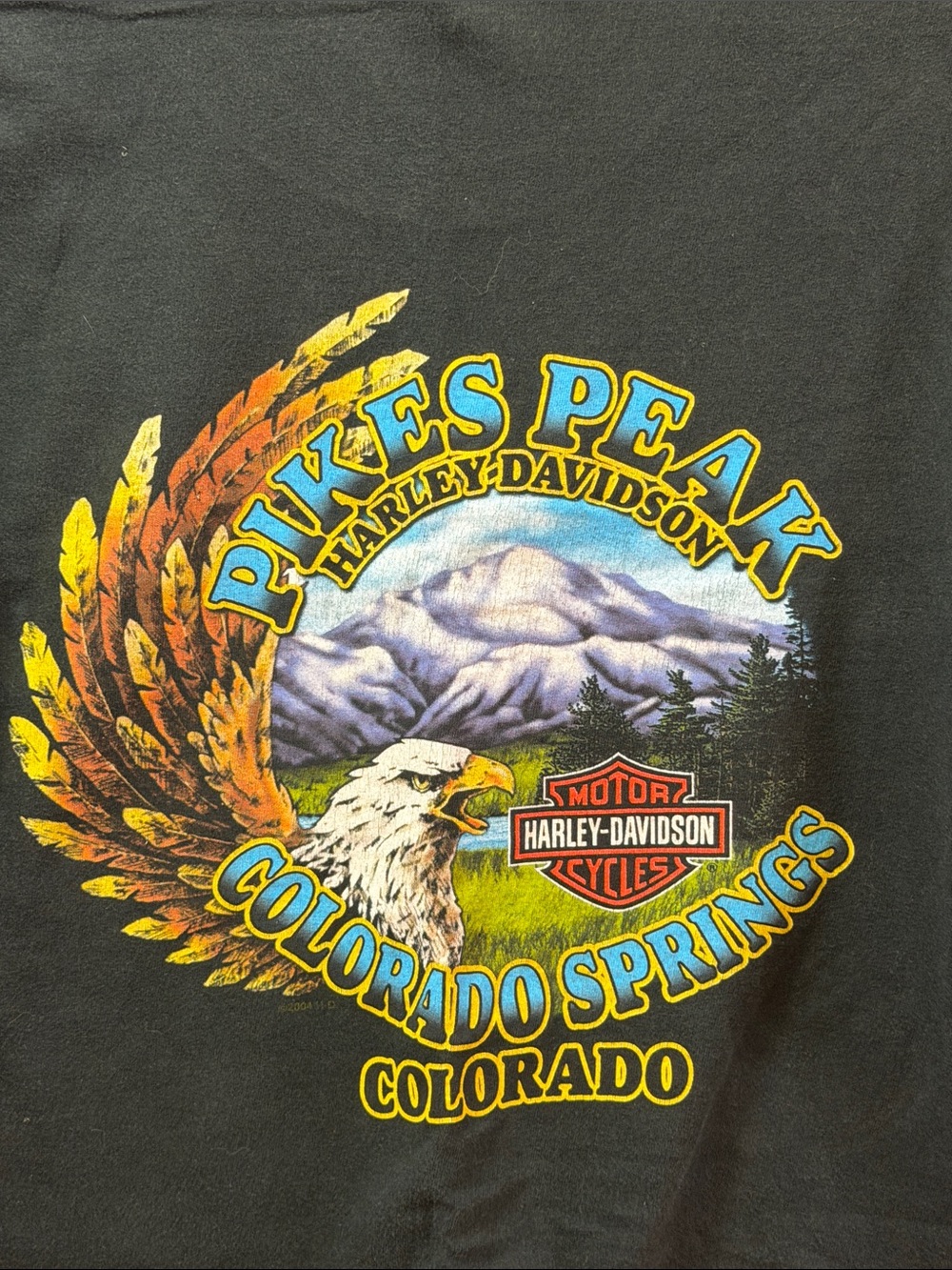 Harley-Davidson Colorado Springs Short-Sleeve Tee with Multicolor Pikes Peak - Picture 2 of 5